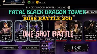 Round 5| Fatal Black Dragon Tower Boss Battle 200| 1 Shot Battle