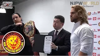 Mar 24, Signing Ceremony for IWGP US Heavyweight Championships at STRONG STYLE EVOLVED