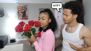 ANOTHER GUY BOUGHT ME FLOWERS PRANK ON BOYFRIEND🌹*HE GETS EXTREMELY JEALOUS!!*