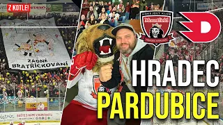 Z🔥KOTLE! Virvál! Strkanice! Poprvý v historii derby HRADEC - PARDUBICE v Play off!