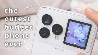 I found the CUTEST PHONE EVER on AliExpress! 💗💸 | Pink Cubot Hafury V1 Unboxing