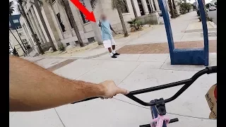 *FOOTAGE* THIS GUY THREATENED TO FIGHT ME! (BMX IN COMPTON)