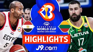 Egypt 🇪🇬 vs Lithuania 🇱🇹 | J9 Highlights | FIBA Basketball World Cup 2023