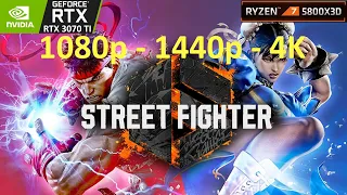 Street Fighter 6 (DEMO) | RTX 3070 TI + 5800X3D | 1080p - 1440p - 4K | benchmark