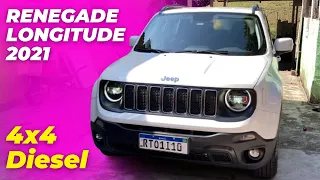 JEEP RENEGADE 4x4 DIESEL 2021 LONGITUDE É BOM? Vale a pena?! Todos os detalhes e opniao sincera