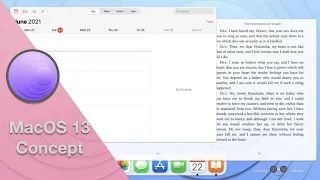 MacOS 13 concept   concepted by LookingFurther