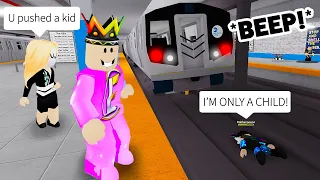 Pushing KIDS In Front of SUBWAY TRAINS in Roblox Ragdoll