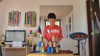 Sport Stacking Cycle in 5.737 Seconds! (2024)