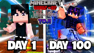 I Survived 100 Days as Toji Fushiguro In JUJUTSU KAISEN Modded Hardcore Anime Minecraft ...