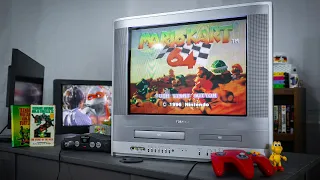 Testing out a Toshiba 20" CRT TV with VCR and DVD Combo (CRT ASMR 4K)