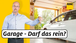 Diese Dinge, die fast jeder in der Garage hat, sind dort verboten! | ADAC | Recht? Logisch!