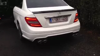 Mercedes C220 CDI with Costum made exhaust C63 AMG HARDD