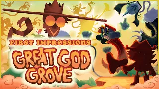 Deliver mail and reunite the gods in a wonderfully bizarre adventure! | Great God Grove (Demo)