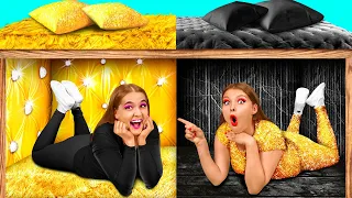 Секретный Домик Под Кроватью | Богатая vs Бедная Смешные Челленджи от TeenChallenge