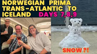 NCL PRIMA Stormy seas & it Snowed! Exploring the ship, Artic Circle crossing SENSORA party..