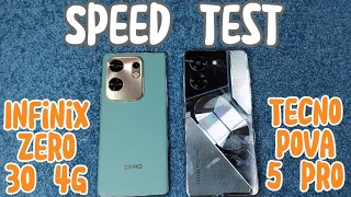 INFINIX ZERO 30 4G vs. TECNO POVA 5 PRO | SPEED TEST