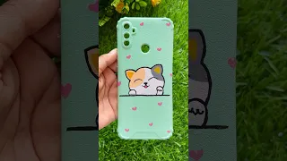 Reuse old mobile cover |  Cute mobile cover painting #youtubeshorts #diy #mobilecoverart #reuseidea