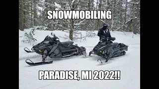 Snowmobiling Paradise Michigan 2022