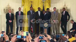 OBAMA HONORS MIAMI HEAT-TEAM ENTERS