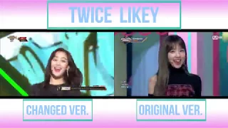 Twice (트와이스) - Likey Original Ver. and Changed Ver. (Comparison)