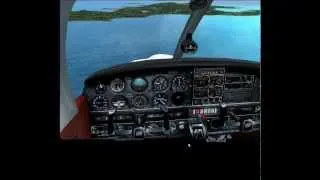 Piper Dakota un vuelo con vientos cruzados Extrem..