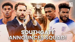 ENGLAND EURO 2024 SQUAD 🏆 Rashford, Sterling and James OUT, Eze, Wharton and Quansah IN!