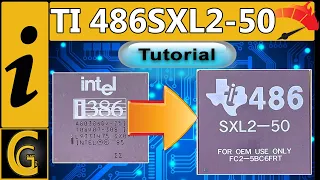 TI486SXL2-50 OverDrive for 386 Boards / Benchmark and Tutorial