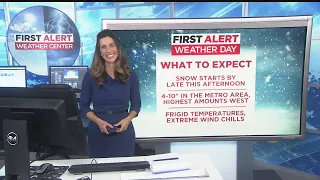 First Alert Weather Day - Snow and Cold Coming