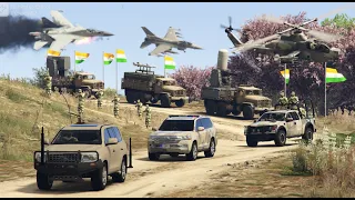 Attack on Indian Army Weapons Convoy | India vs Pakistan War - GTA 5