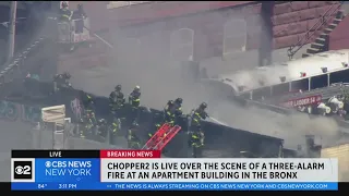 Multi-alarm fire in the Bronx
