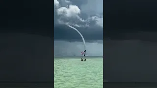 Massive waterspout spotted off the coast of the Florida Keys