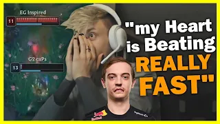 Rekkles's reaction to Caps's Crazy ESCAPE