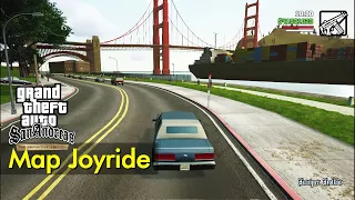 Map joyride (counterclockwise route) | GTA: San Andreas - Definitive Edition