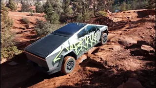 Tesla Cybertrucks Off Road in Sedona