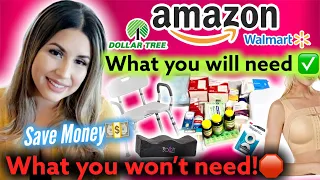 Mommy Makeover surgery supply list! *DAY BEFORE SURGERY* (Amazon must haves) | The DMK Family