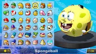 What if you play Spongeball in Mario Kart 8 Deluxe (Mushroom Cup) (4K)