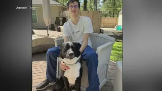 Dog saves teen having a stroke