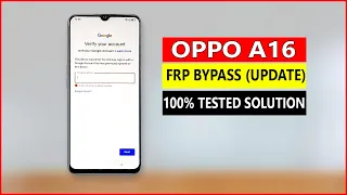 OPPO A16 FRP Bypass | OPPO A16 Google Account Bypass | OPPO CPH2269 FRP Remove