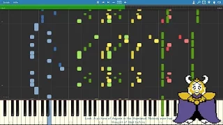 [Synthesia] Undertale OST - ASGORE | MIDI transcription