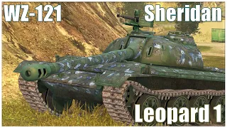 WZ-121, Leopard 1 & Sheridan ● WoT Blitz