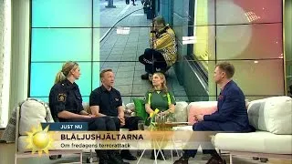 Hjältarna efter terrorattacken: "Man är helt förstörd" - Nyhetsmorgon (TV4)