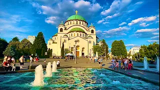 Храм Светог Саве у Београду Hram Svetog Save u Beogradu The Temple of Saint Sava Belgrade Serbia  4K