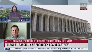 "Llega el parcial y se producen los desastres" expresó el profesor de la UBA, Félix Lonigro