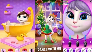 my talking angela /// tom and friends /// my talking tom /// tom viral video 🤣🤣🤣