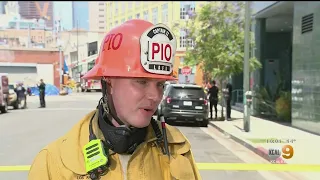 LAFD Captain Honors Bravery Of Firefighters Who Responded To Downtown Fire