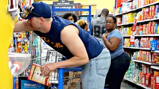 Knocking Items Into Strangers Shopping Carts Prank!