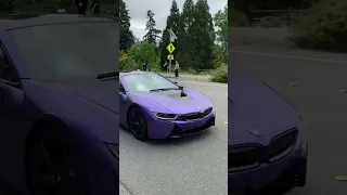 Matt Purple BMW I8 #shorts #supercars