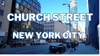 New York City Walk - Trinity Pl - Church Street [4K]