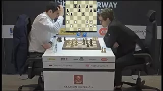 EXCITING ENDGAME!!! VLADIMIR KRAMNIK VS MAGNUS CARLSEN - BLITZ CHESS 2017 NORWAY