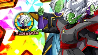 IMPRESSIONANTE! 100% EZA FUSION ZAMASU AGL SHOWCASE LINK LVL 10! DBZ: DOKKAN BATTLE